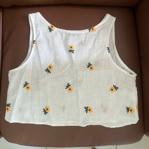 Transparent white top